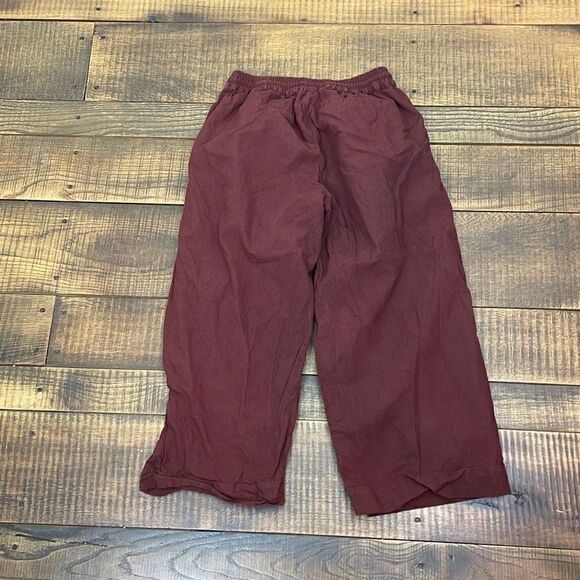 Evolverie Cotton Capri Wide Leg Brown Size Medium - Picture 2 of 6